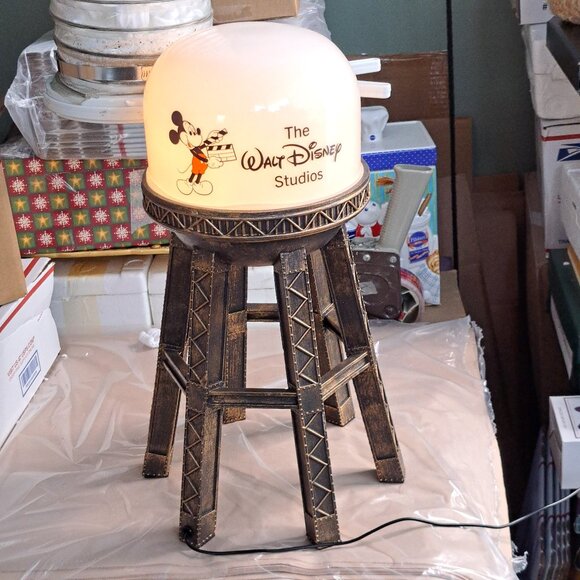 Disney Parks 100 Years Eras Walt Disney Studios Mickey Water Tower Lamp 18"